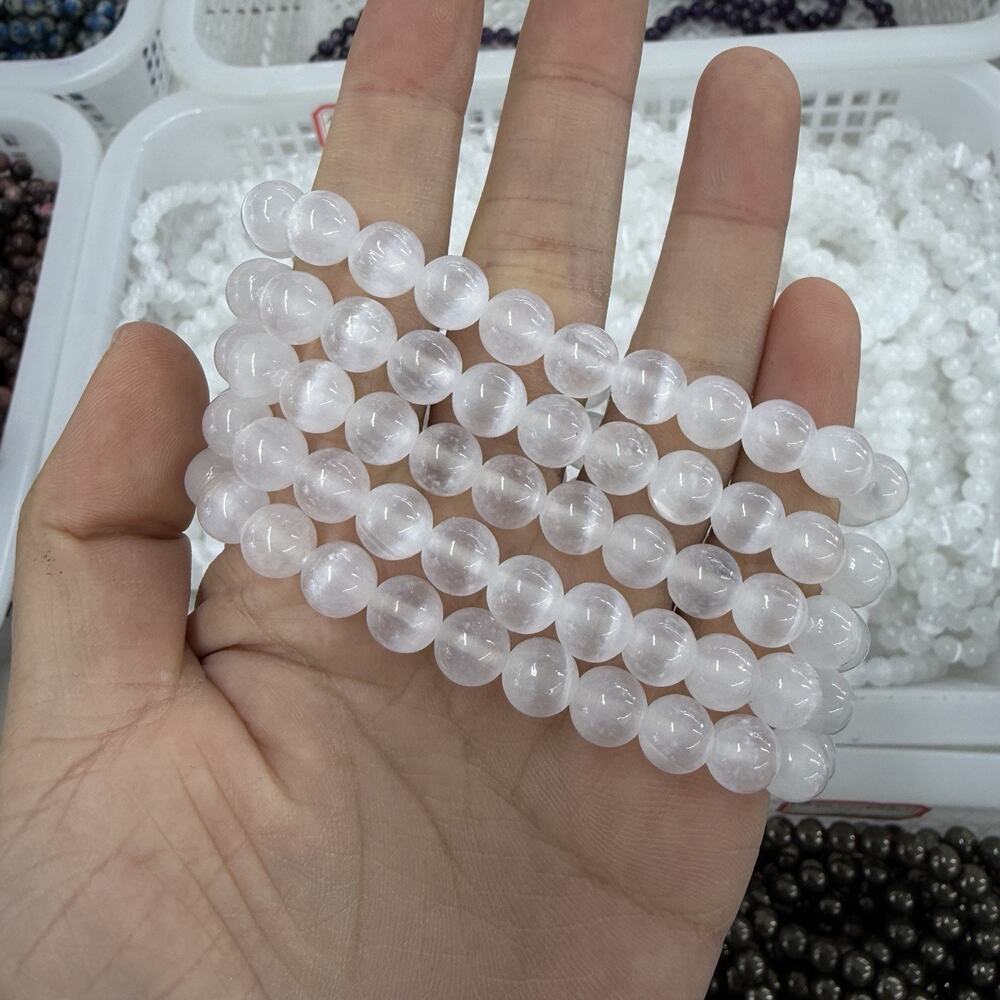 8MM Selenite Bracelet